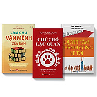 Combo 3 cuốn sách Chú chó lạc quan + Làm chủ vận mệnh của bạn + Quyết tâm thành cống sẽ tới