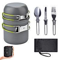 Bộ dụng cụ ăn uống ngoài trời siêu nhẹ dành cho cắm trại dã ngoại Ultralight Camping Cookware Utensils outdoor