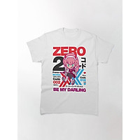 Áo phông trắng DARLING IN THE FRANXX - CHIẾN TRẬN NGƯỜI MÁY ver ZERO TWO anime chibi