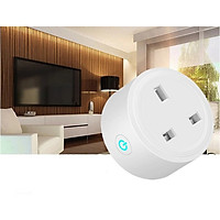 Ổ cắm thông minh điều khiển từ xa trên điện thoại qua Wifi (Tặng 2 nút kẹp cao su giữ dây điện-Màu ngẫu nhiên)
