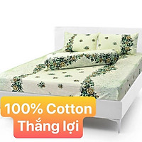 Bộ Drap Cotton THẮNG LỢI {4 món} 1m8x2m { chuẫn logo}hoặc drap lẻ.