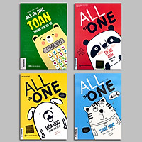 Combo 4 cuốn: All In One - Toán THCS + Hóa THCS + Sinh THCS + Tiếng Anh THCS