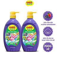 Combo 2 Sữa Tắm Gội cho bé Carrie Junior Hương Grapeberry (700g/chai)