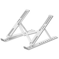 Giá Đỡ Laptop Stand Nhôm 10 Nấc Hỗ Trợ Tản Nhiệt Có Thể Gấp Gọn Chỉnh Độ Cao Để Laptop, Ipad, Macbook, Surface