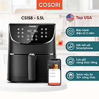 Nồi chiên không dầu Cosori (Air Fryer) CS158-AF 5.5 Lít kết nối Wifi - Hàng chính hãng
