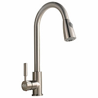 Vòi rửa chén nóng lạnh, dây kéo Inox SUS 304 Eurolife EL-T011