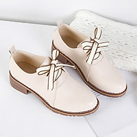 IELGY Leather shoes, women's shoes, wild British wind, retro student, belt, single shoes, women