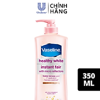 Sữa Dưỡng Thể Vaseline Instant Radiance Sáng Da Gấp 4 Lần Với Vi Chất Phản Quang Cho Da Sáng Khỏe Mịn Màng 350ml