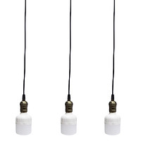 Bộ 3 đèn thả cổ điển Vintage bóng đèn led búp trụ 9w hàng chính hãng.