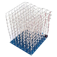 1 bộ 3D LightSquared DIY Bộ ĐÈN LED Cube 8x8x8 Màu Xanh Mạch Điện Tử DIY
