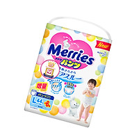 Tã/bỉm quần Merries size L - 44 + 6 miếng (Cho bé 9 - 14kg)