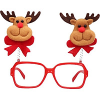Cute Christmas Glasses Frame Funny Decorative Novelty Christmas Costume Decorations Gifts Santa Reindeer For Children And Adults