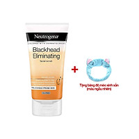 Sữa Rửa Mặt Tẩy Tế Bào Chết Giảm Mụn Đầu Đen Neutrogena Blackhead Eliminating Facial Scrub 150ml (Tặng băng đô mèo xinh xắn)