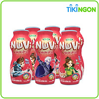 Lốc 6 chai NuVi Thức uống hương Dâu Trái Cây Lắc Sữa chai 80ml - Giao ngẫu nhiên