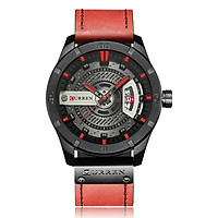 Đồng hồ nam dây da chính hãng thời trang CURREN 1ATM Life Quartz Casual Man Watch Relogio Musculino