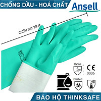 Găng tay chống hóa chất Ansell 37-176 bao tay cao su nitrile - chống hóa chất - axit - dầu nhớt