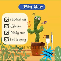 Cây Xương Rồng nhảy múa sử dụng dây sạc