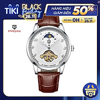Đồng Hồ Cơ Nam PAGINI PA3399 Cao Cấp Automatic Dây Da - Chống Nước 3ATM – Thiết Kế Lịch Mặt Trăng Mặt Trời Độc Đáo