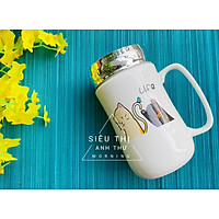 Ly Sứ Giữ Nhiệt Nắp Gương Cao Cấp LS01