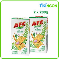 Combo 2 Hộp Bánh Dinh Dưỡng AFC Vị Rau 2x200g