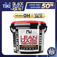 NorTech Lean Mass Gainer, Sữa Tăng Cân, Tăng Cơ Nạc Hiệu Quả, Bổ Sung 69G Protein, 27G EAA, 15G BCAA, 3G Creatine, 3G L-Glutamine, Thùng 4KG, 15 Lần Dùng