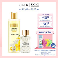 Bộ đôi sữa tắm nước hoa & nước hoa nữ Cindy Bloom Romantic Muse mùi hương quyến rũ lãng mạn 270g + 50ml