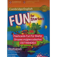 Flashcards Fun for Starter - 442 thẻ in 2 mặt ép plastics bền đẹp