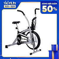 Xe đạp tập thể dục air bike 8701 mẫu mới 2020 màu Xám (hàng nhập khẩu) thích hợp cho mọi lứa tuổi luyện tập