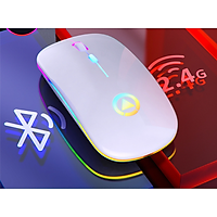 Chuột Bluetooth Model A2 Tự Thay đổi màu sắc không gây tiếng ồn khi CLICK, thiết kế cực COOL với nhiều lựa chọn