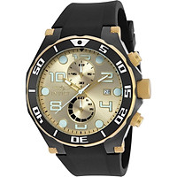 Invicta Men's 17815 Pro Diver Two-Tone Stainless Steel Watch with Black Band