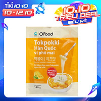 Bánh Gạo Tokpokki Hàn Quốc Vị Phô Mai Kèm Sốt Nấu O'Food (Gói 140g)