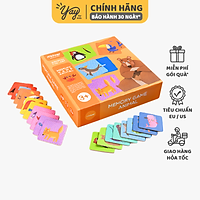 Trò Chơi Thẻ Ghi Nhớ Chủ Đề Động Vật Hoang Dã Cho Trẻ 3+