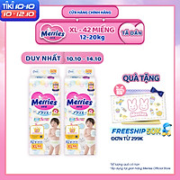 Combo 2 Tã/bỉm dán Merries size XL - 44 miếng (Cho bé 12 - 20 kg)