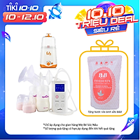 Combo Máy Hút Sữa Spectra 9S + Máy Hâm Nóng Và Tiệt Trùng 2 Bình Cổ Rộng FatzBaby FB3012SL