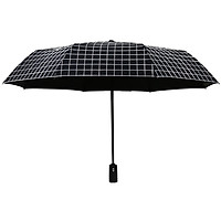 C'mon plaid vinyl automatic umbrella parasol rain and rain dual-use sun umbrella female anti-UV umbrella male self-opening folding three-fold umbrella