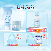 Bộ sữa rửa mặt dạng gel dịu nhẹ và Mặt Nạ Ngủ Cấp Ẩm Chuyên Sâu Senka (Senka Perfect Gel Gentle Wash và Senka Deep Moist Gel Cream 50G)