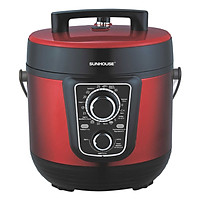 Nồi Áp Suất Điện Đa Năng Sunhouse SHD1658 (5L) - Đỏ - Hàng chính hãng