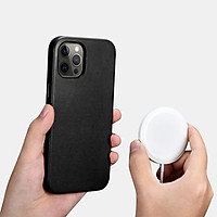 Ốp lưng Magsafe Leather Case iCarer dành cho iPhone 12 Pro / iPhone 12 (6.1 inch) và iPhone 12 Pro Max - Hàng chính hãng