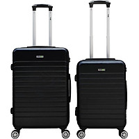 Bộ 2 vali nhựa kéo size 20 + 24inch TRIP PC911 màu đen