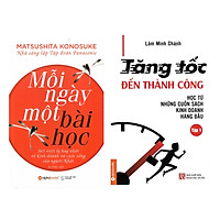 Combo Sách Kỹ Năng Kinh Doanh: Mỗi Ngày Một Bài Học + Tăng Tốc Đến Thành Công