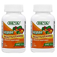 Viên uống vitamin Deva Vegan Multivitamin & Mineral Supplement One Daily Tablets, 90 Count (2 Pack)