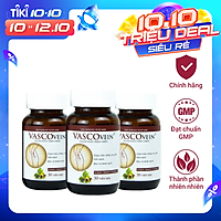 Combo 3 Thực phẩm chức năng Dân Khang Pharma Viên Uống Làm Giảm Và Phòng Ngừa Suy Giãn Tĩnh Mạch Vascovein (30 viên/hộp)