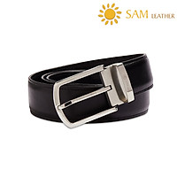 Dây Nịt Nam SAM Leather SFDN111 - Thắt Lưng Nam Da Bò Cao Cấp/ Mặt Khoá Thắt Lưng Inox Không Gỉ, Men's belts