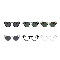 Classic Small Round Resin Pc Material Rice Nail Retro Small Frame Sunglasses