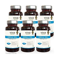 Krill Oil Supplement - Antarctic Krill Oil 1250 mg, Crill Oil Omega 3 with Astaxanthin, DHA Supplements for Joint and Brain Health, No Fishy Taste & Easy to Swallow, 60 Capsules.