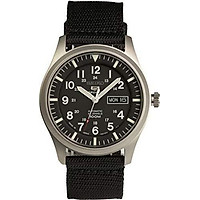 SEIKO 5 SPORTS Automatic made in Japan Black Dial Nylon Strap Watch SNZG15J1 Men's