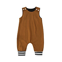 Baby Rompers Toddler Jumpsuit Solid Sleeveless Cotton Outfit Snap Button Opening Infant Summer One-piece Bodysuit Baby