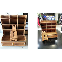 Hộp cắm bút bằng gỗ, kệ bút mini , hộp bút , cắm viết các loại ( Mầu ngẫu nhiên )