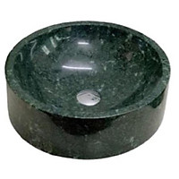 Lavabo Đá Tự Nhiên Leo Mysterial Jade - Xanh Ngọc - Hình tròn dày đáy thẳng