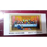 Tranh thêu chữ thập 3d Bữa tiệc cuối cùng < 31383 > chưa thêu 190 x100